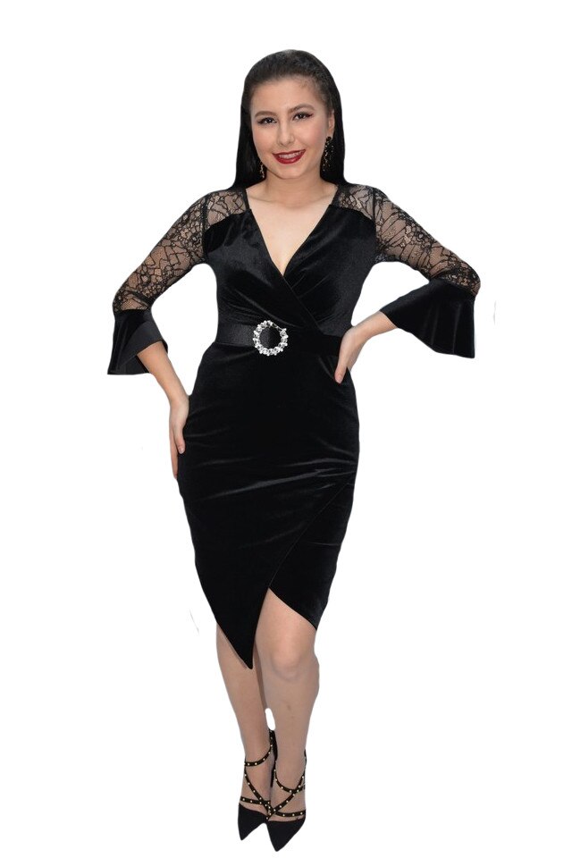 Rochie eleganta Salma l,D&J Exclussive, Negru