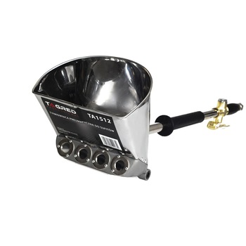 Masina de tencuit pneumatica din inox Tagred, pentru tavan, 4 duze metalice, rezervor 4L Masina de tencuit pneumatica din inox Tagred, pentru tavan, 4 duze metalice, rezervor 4L