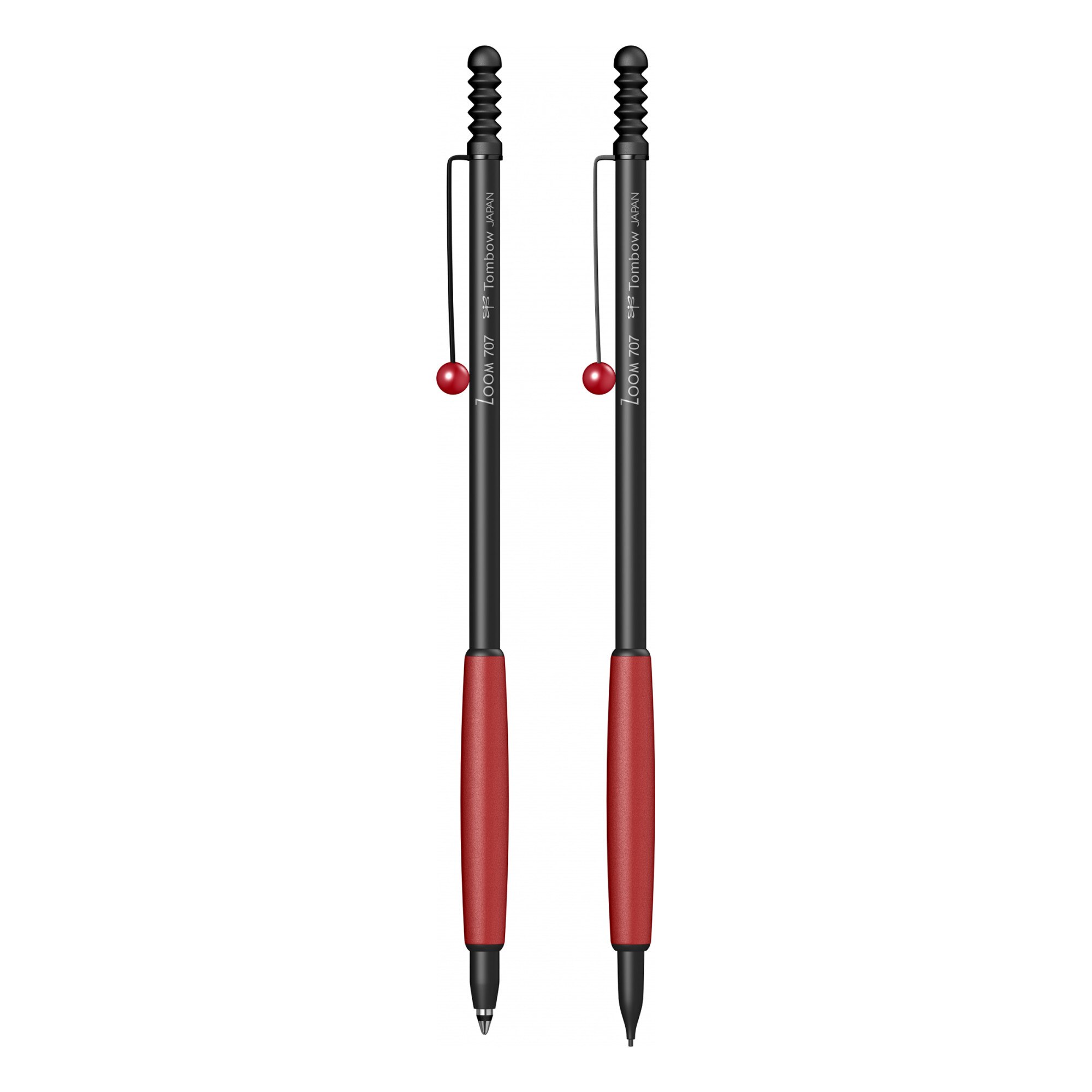 Set Pix si Creion Mecanic Tombow Zoom 707 Black / Red BT, negru