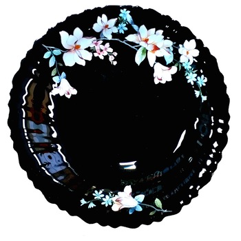 Set 6 farfurii negre opal adanci 22cm Set 6 farfurii negre opal adanci 22cm