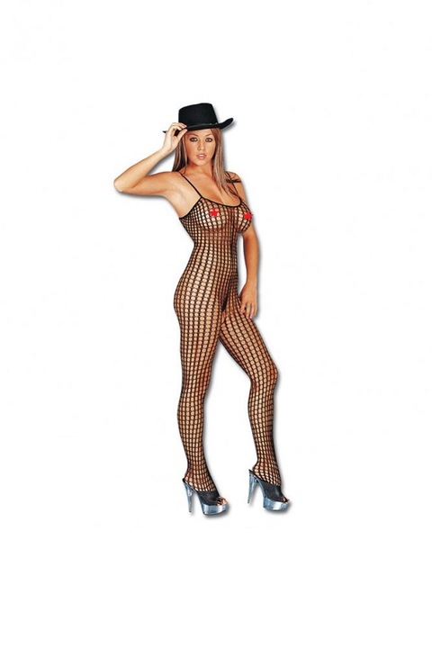 Mandy Mystery Alejandra catsuit, Fekete