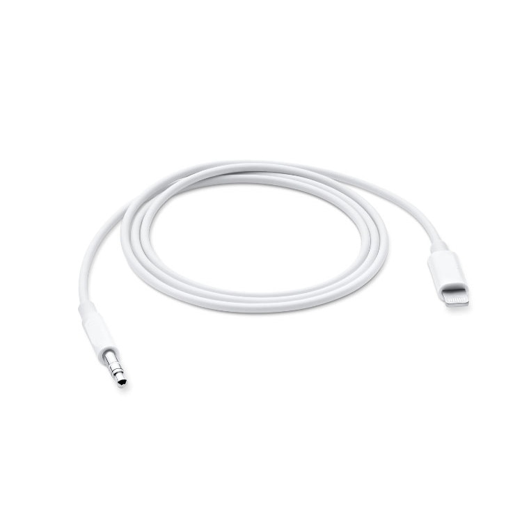 Cablu audio, Apple iPhone, Lightning-Jack 3.5mm, Alb