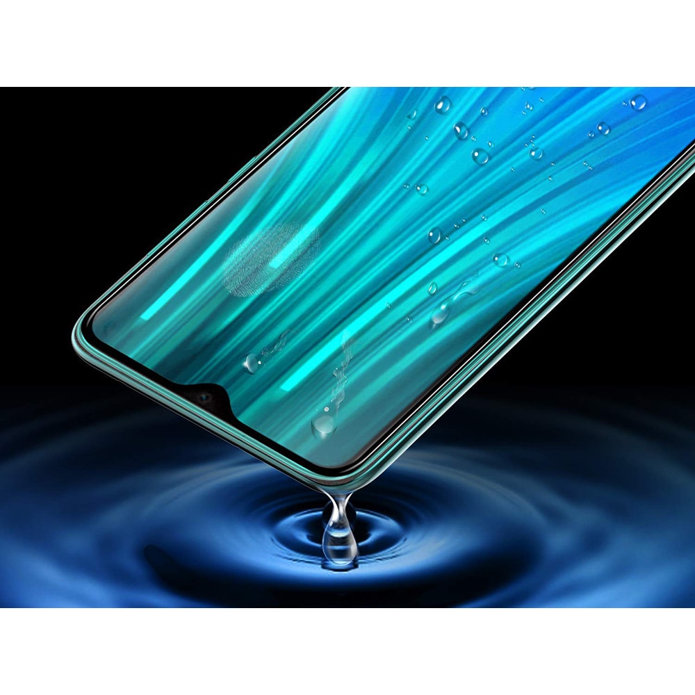 Folie de protectie 5D Full Glue, Xiaomi Redmi Note 8 Pro, Sticla laminata securizata, Negru/Transparent