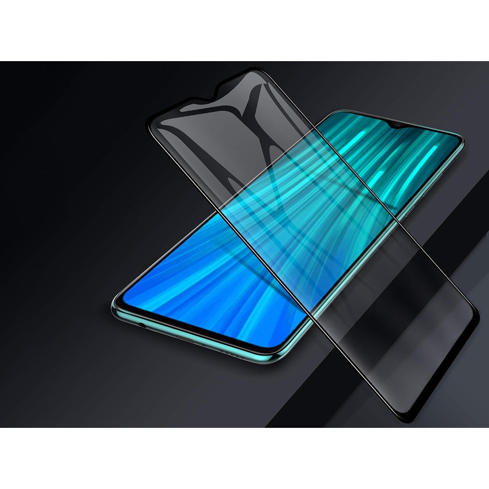 Folie de protectie 5D Full Glue, Xiaomi Redmi Note 8 Pro, Sticla laminata securizata, Negru/Transparent
