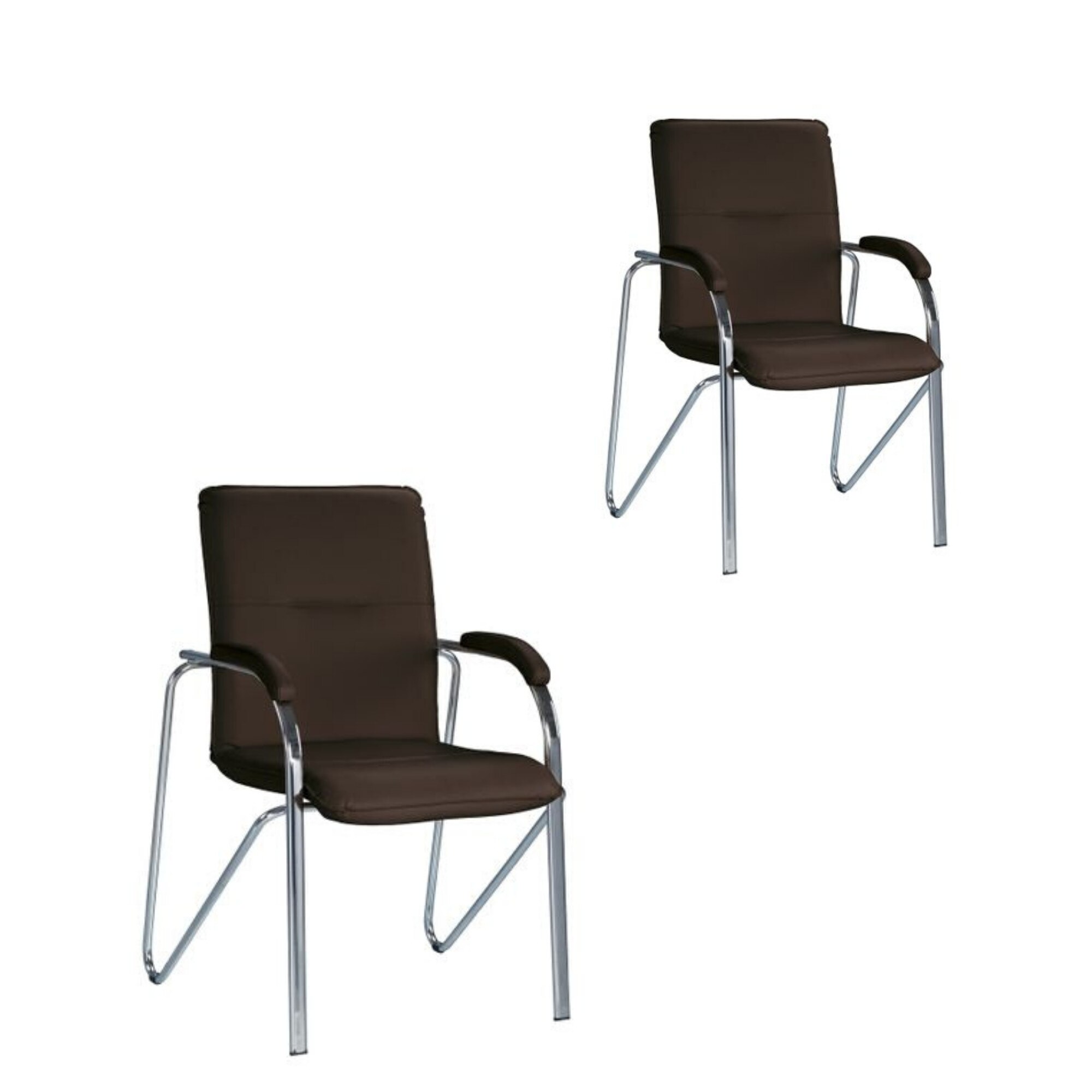 Set 2 scaune vizitator MF SAMBA Soft, PU Wenge