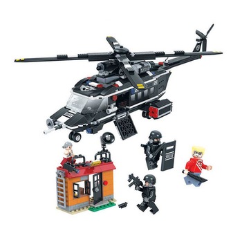 Set de construit Elicopter,City Swat 582 piese Set de construit Elicopter,City Swat 582 piese