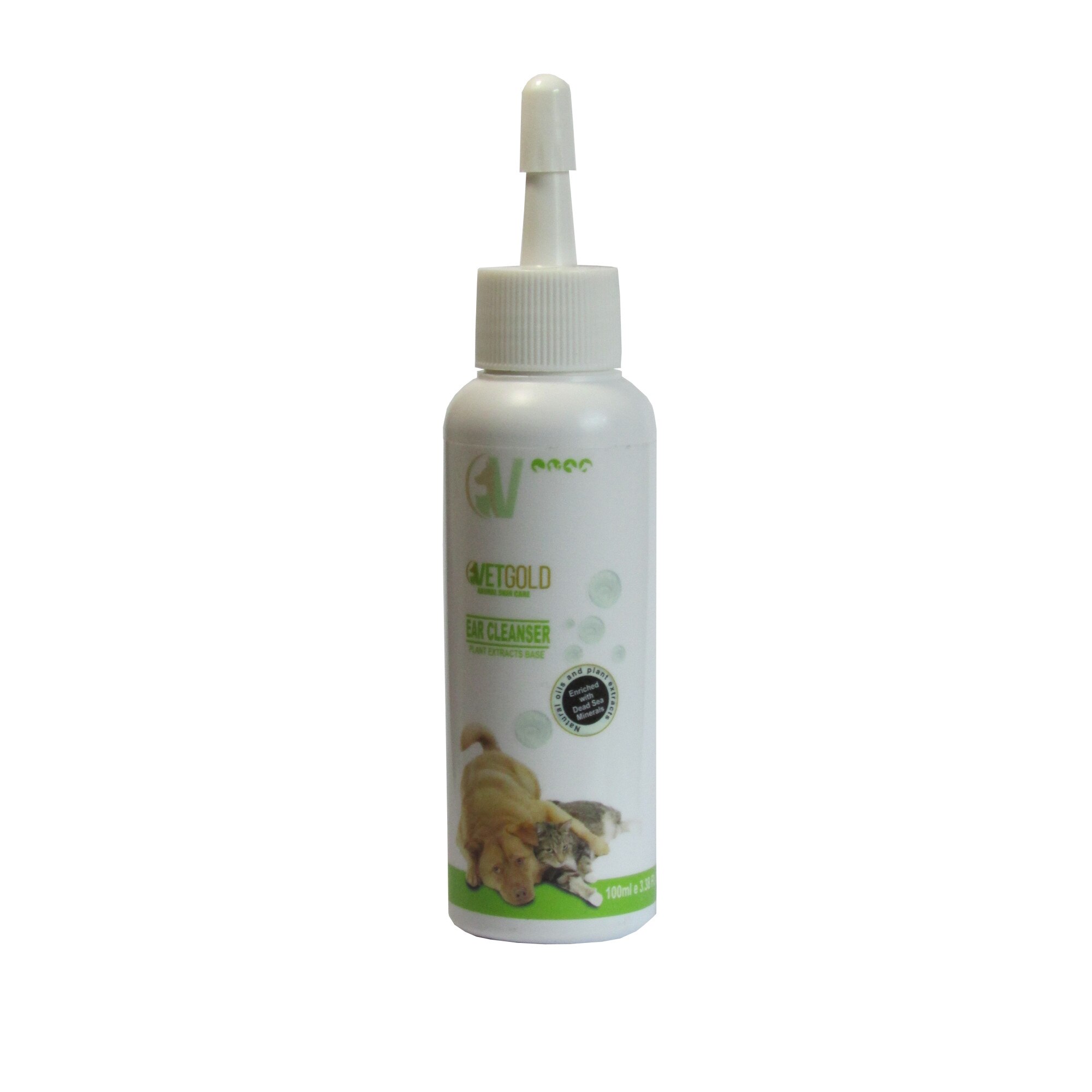 Solutie otica pentru igiena auriculara, Vetgold, pentru caini si pisici, pe baza de extracte de plante, 100 ml