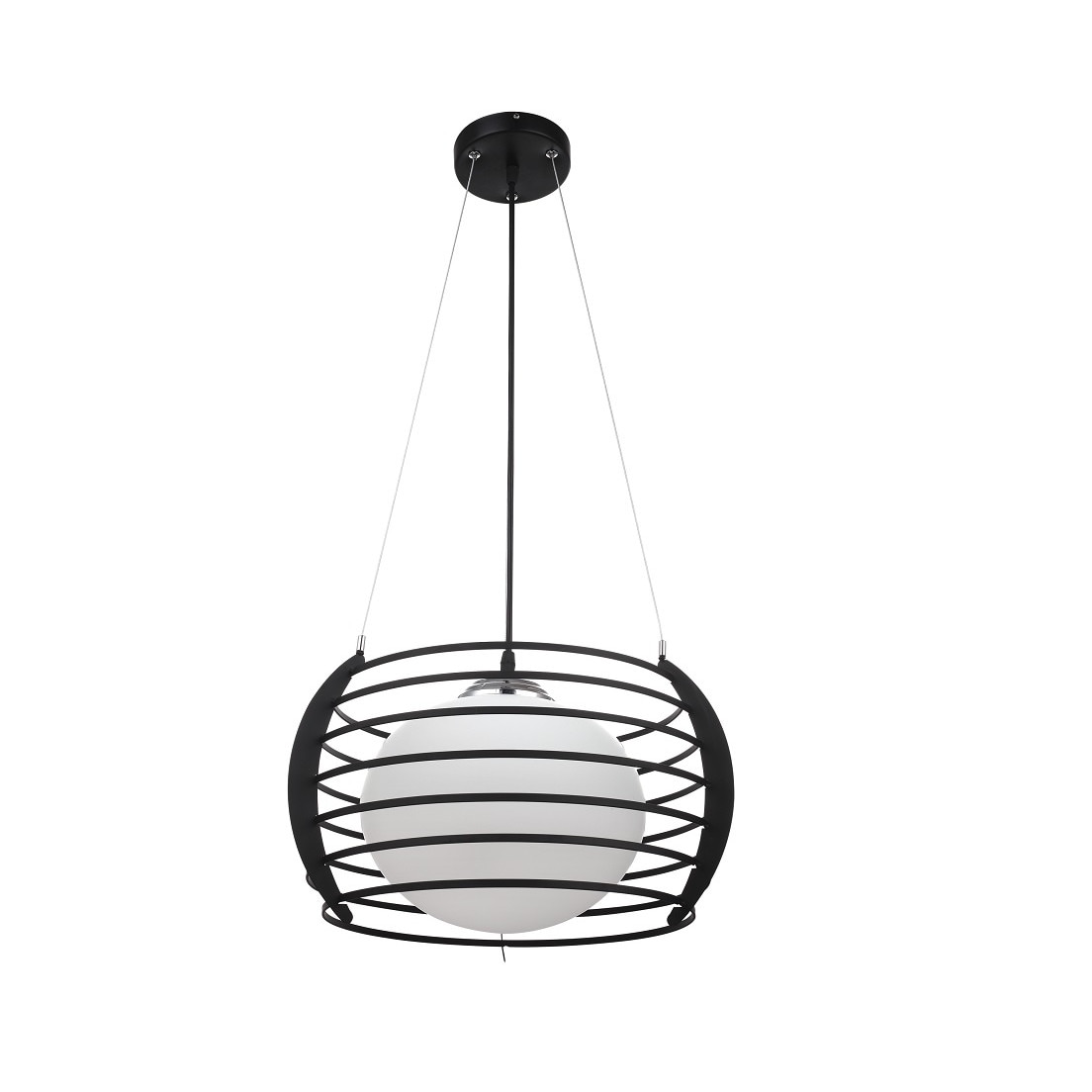 Pendul Interior Erste Turing 1x60W Max E27 EL0038546 Culoare Alb Negru