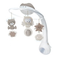 Carusel muzical cu proiector si lampa de veghe Infantino Bej