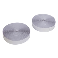 Set 2 benzi adezive textila velcro, arici pe ambele parti, adeziv heavy duty spate, 20mm x 5000 mm , alb, Fixman