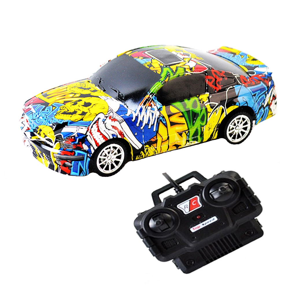 Jucarie Masinuta RC GRAFFITI AKU Cu Telecomanda, LED Sunete specifice AK6466