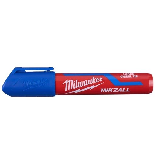 Marker Albastru Permanent cu varf mare L Inkzall Milwaukee