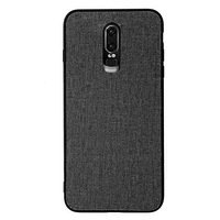 Husa OnePlus 6, Fabric, culoare negru