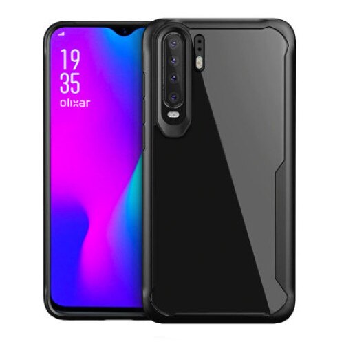 Husa Huawei P30 Pro, AntiGravity, Olixar Novashield, culoare transparent / negru