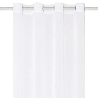 Perdea alba, prindere inele, SellCroStore, 140 x 250 cm