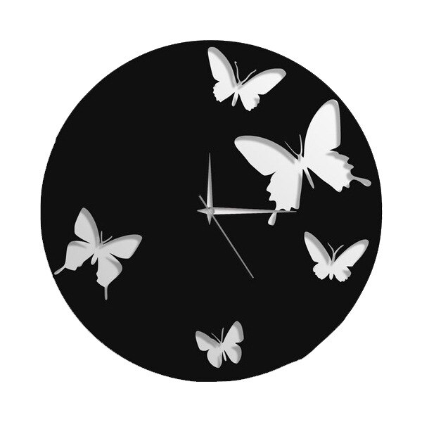 Ceas de Perete din METAL, Model Fluture, 50 cm x 50 cm