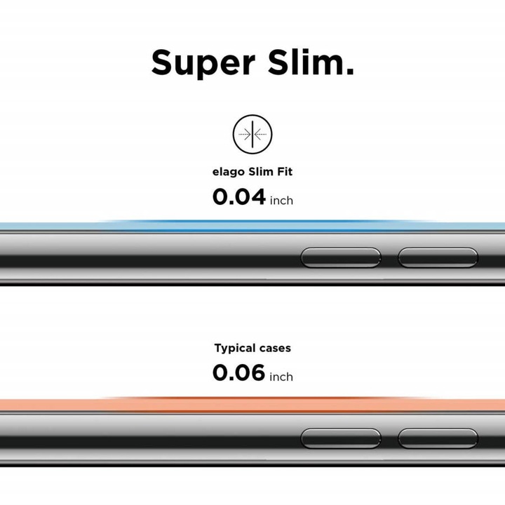 Elago Slim Fit Case - качествен поликарбонатов кейс за iPhone XS Max (тъмносин)
