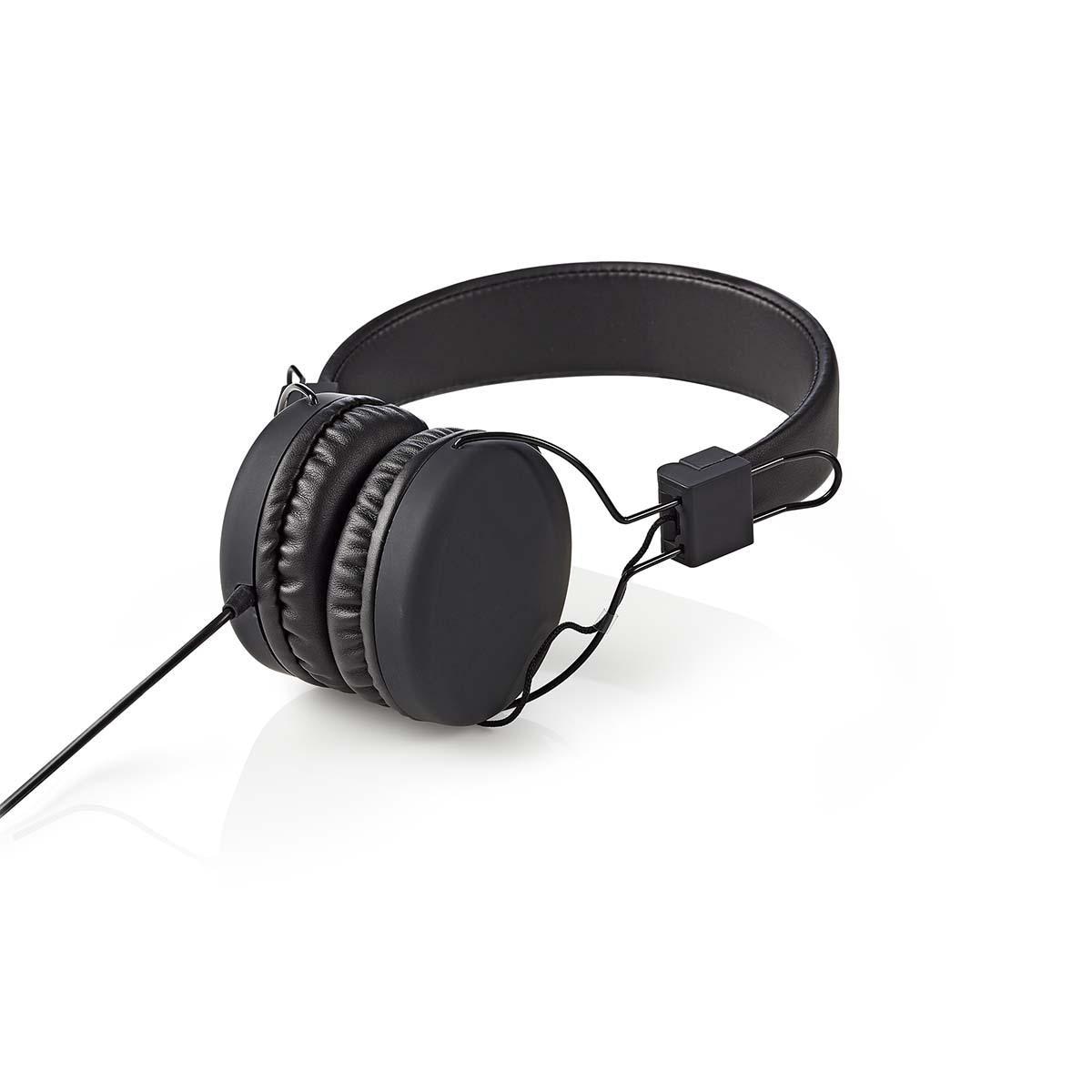 Casti audio, Nedis, Cu fir, Negru
