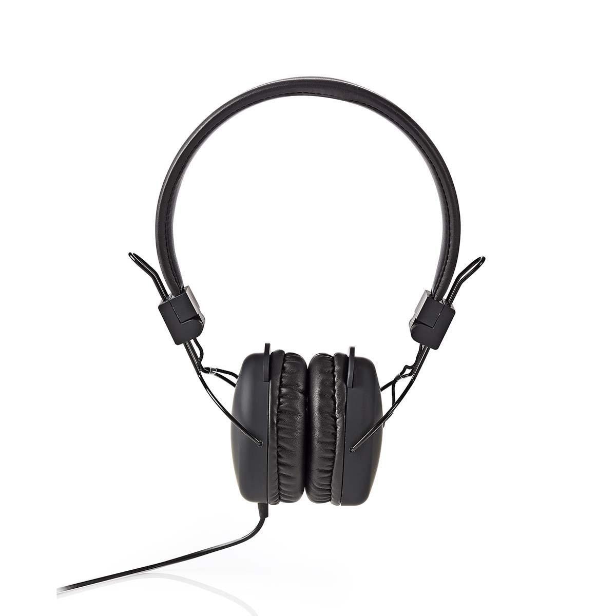 Casti audio, Nedis, Cu fir, Negru