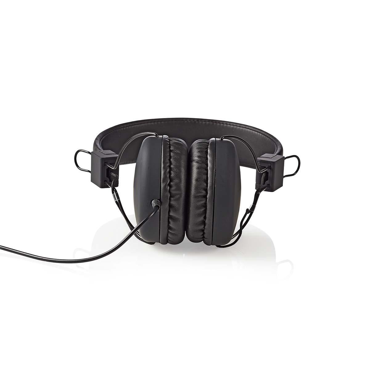 Casti audio, Nedis, Cu fir, Negru