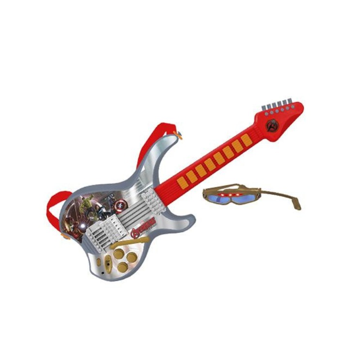 Reig 5016570 Bosszúállók elektromos gitár szemüveggel - Reig