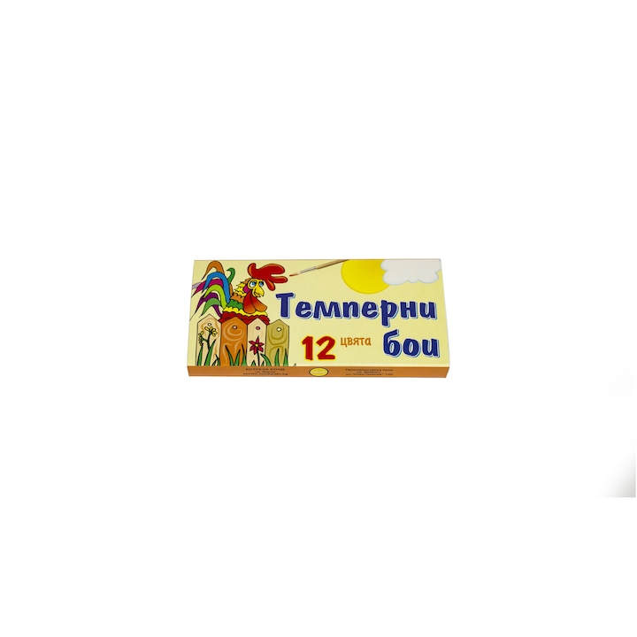 Темперни бои Естрела, многоцветен, 12цв. тубичка