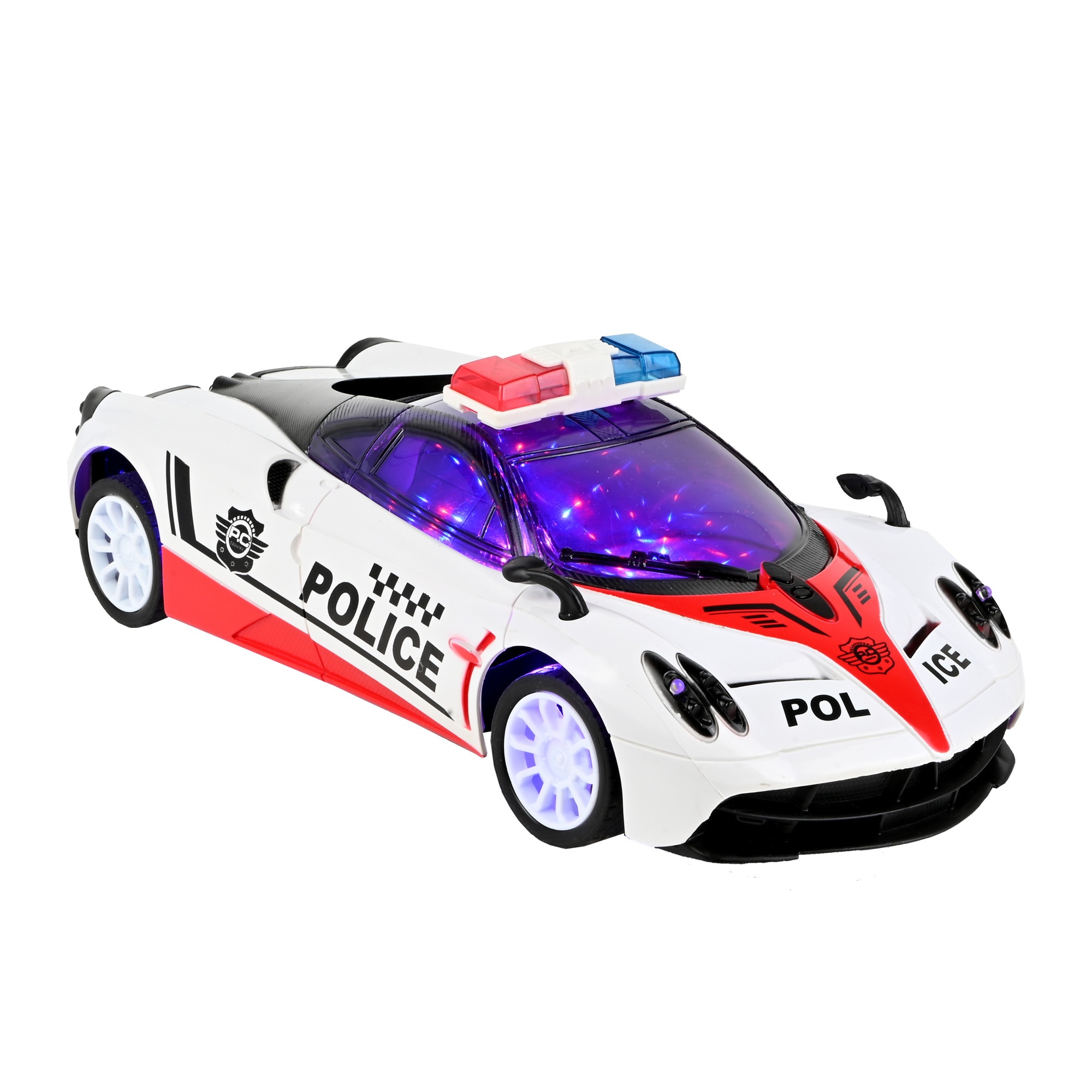 Jucarie Masina Sport de politie cu radiocomanda si lumini - YQ30A