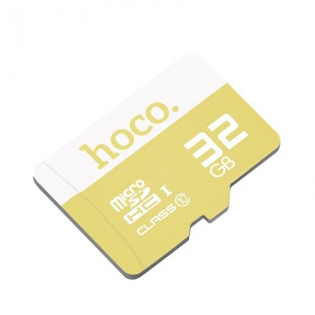 Card de memorie Hoco, TF high speed card Micro-SD, 32 GB, Galben Card de memorie Hoco, TF high speed card Micro-SD, 32 GB, Galben