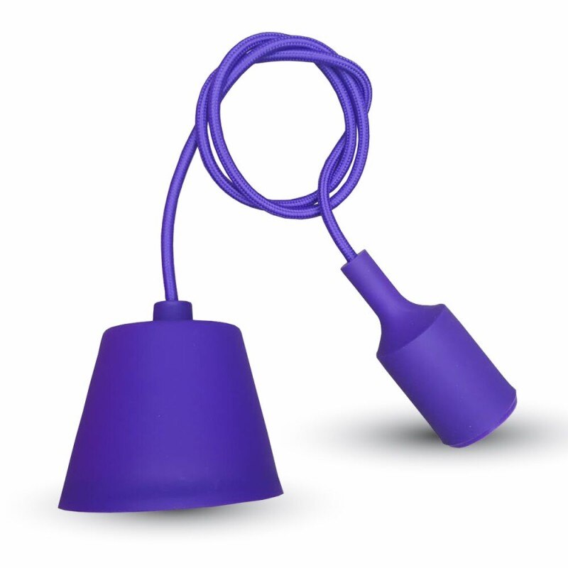 Pendul din silicon, V-TAC, violet, compatibil cu E27