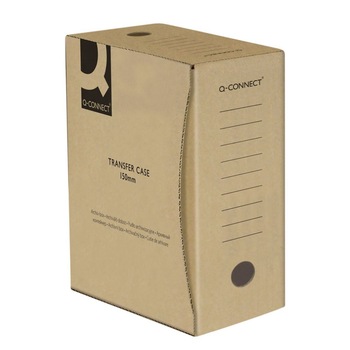 Cutie Arhivare A4, 339x298x150 mm, Culoare Maro, Suport Documente Q-CONNECT Cutie Arhivare A4, 339x298x150 mm, Culoare Maro, Suport Documente Q-CONNECT