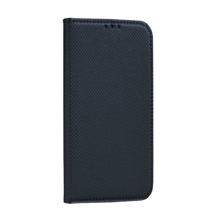 Smart flip Telefontok, mágneses flip zár, oldalra nyíló, bőr hatású - Samsung Galaxy Note 20, Fekete