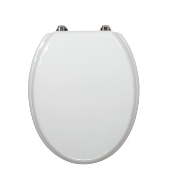 Capac WC Ferro, din lemn de frasin, ALB Capac WC Ferro, din lemn de frasin, ALB