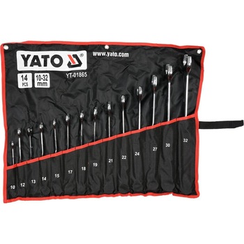 Set chei inelare rasucite 10-32MM, 14 piese Yato YT-01865 Set chei inelare rasucite 10-32MM, 14 piese Yato YT-01865