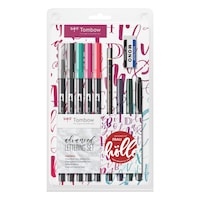 Set 10 Markere Acuarelabile Tombow Creativ, Caligrafie si Watercoloring, Caligrafie Avansati
