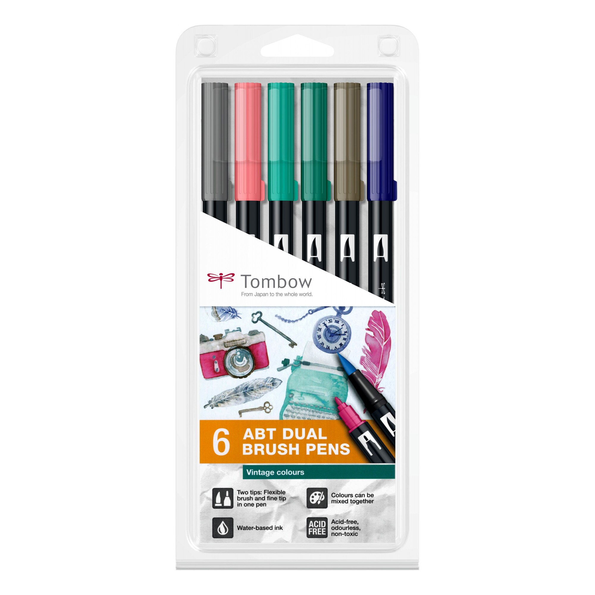 Tombow ABT Dual Brush Pen 10 set, Manga Shonen Colours