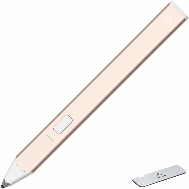 Stylus Adonit Snap 2 Bluetooth Selfie Touch Pen cu declanstor de la distanta cu banda magnetica, compatibil pentru iPhone 11 / Pro Max / X / XS / XR, Samsung S9 / 10 / Note +, iPad / Air / Mini si mai nou , Roz