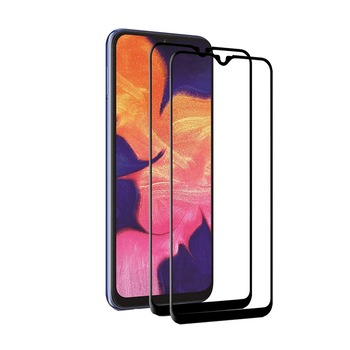 Set 2 folii protectie sticla securizata fullsize pentru Samsung Galaxy A20 / A30 / A50 / M50, negru Set 2 folii protectie sticla securizata fullsize pentru Samsung Galaxy A20 / A30 / A50 / M50, negru