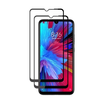 Set 2 folii protectie sticla securizata fullsize pentru Xiaomi Redmi Note 8 Pro, negru Set 2 folii protectie sticla securizata fullsize pentru Xiaomi Redmi Note 8 Pro, negru