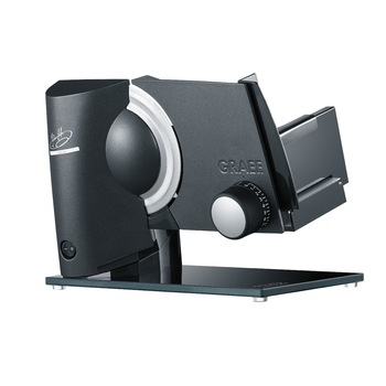 Feliator profesional alimente Graef, S32116LAF Premium Cut, editie limitata, inclinabil 15°, design elegant, lama fina diametru 170 mm, grosime feliere reglabila, multifunctional, atasament MiniSlice si ascutitor inclus, negru Feliator profesional alimente Graef, S32116LAF Premium Cut, editie limitata, inclinabil 15°, design elegant, lama fina diametru 170 mm, grosime feliere reglabila, multifunctional, atasament MiniSlice si ascutitor inclus, negru
