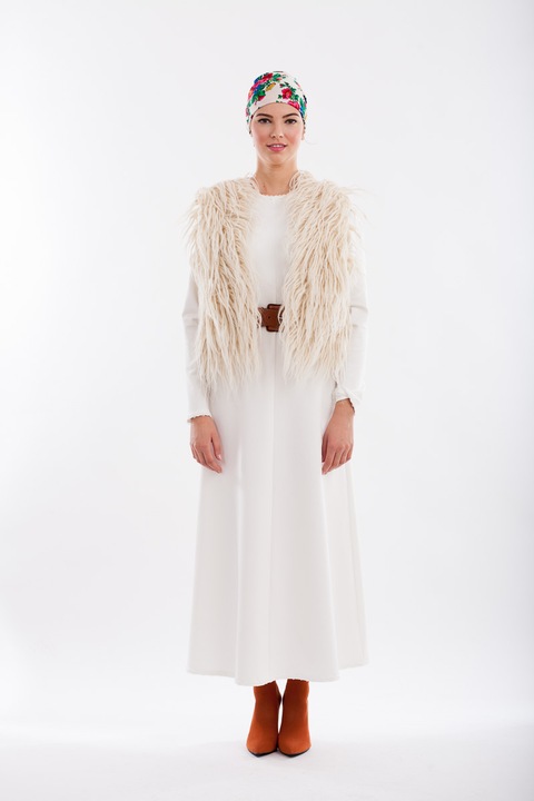 Vesta dama, Nicoleta Obis, din lana, multicolora, S/M EU