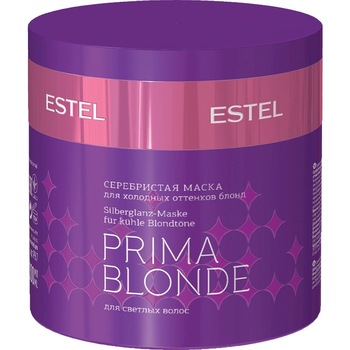 Masca argintie pentru nuante reci de blond, Estel Prima Blonde ,300 ml Masca argintie pentru nuante reci de blond, Estel Prima Blonde ,300 ml