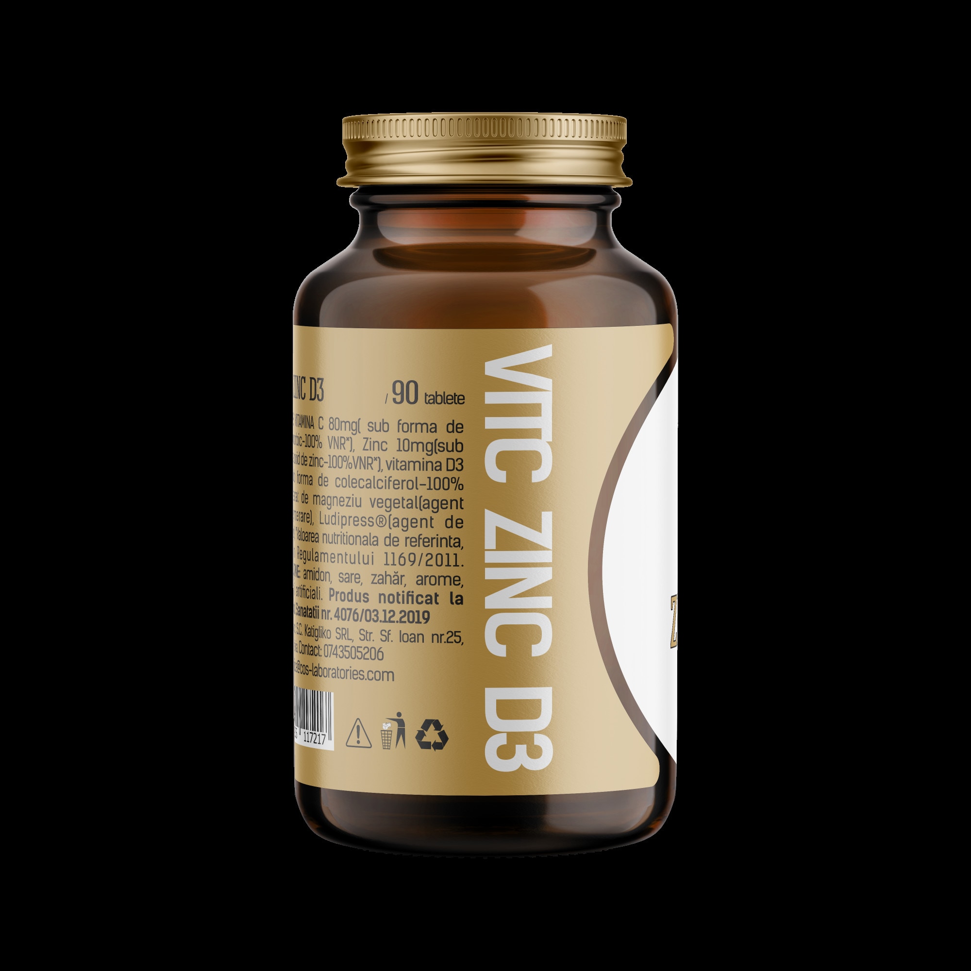 Vitamina C Zinc D3 Cos Laboratories 90 Tablete Emag Ro
