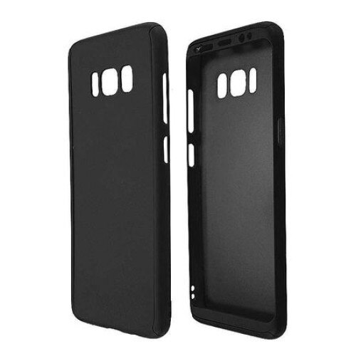 Husa de protectie din material TPU, fullcover 360 pentru Samsung Galaxy S8, carcasa, bumper, Negru