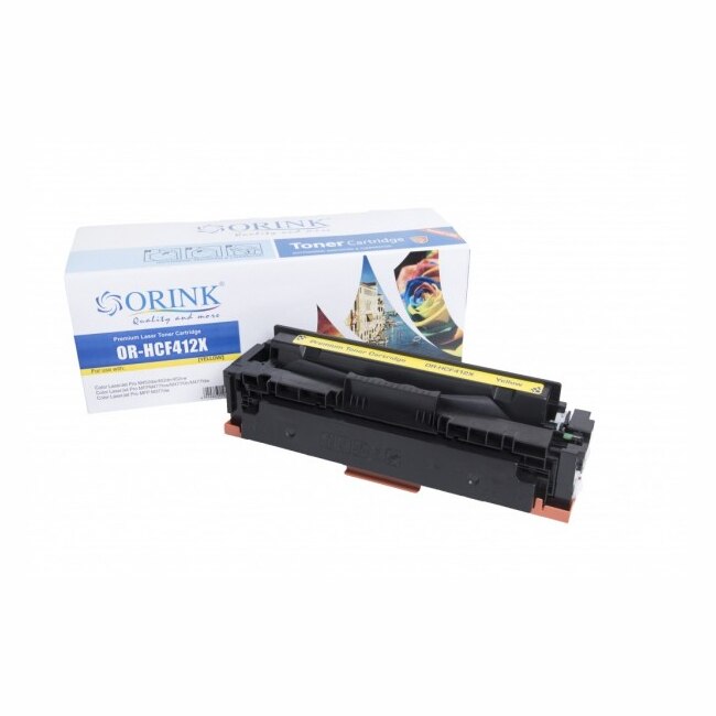Cartus de toner ORINK CF412XY, HP LJ PRO MFP M452/477/ Canon CRG-046H, 5000 k, Galben