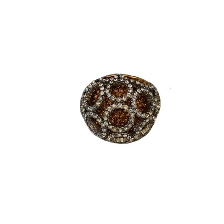 Inel de ocazie, model deosebit cu cristale,D&J Exclussive,auriu