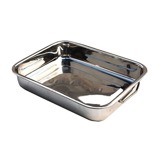 Tava inox dreptunghiulara pentru copt 35x26x5cm
