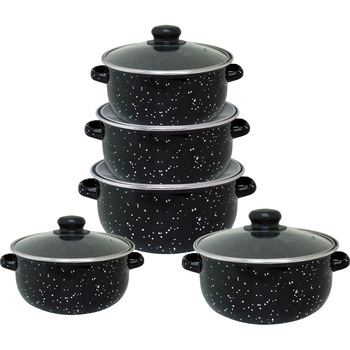 Set gatit Vanora Home Petra, emailat, 10 piese Set gatit Vanora Home Petra, emailat, 10 piese