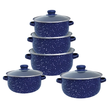 Set gatit Vanora Home Zora, emailat, 10 piese Set gatit Vanora Home Zora, emailat, 10 piese