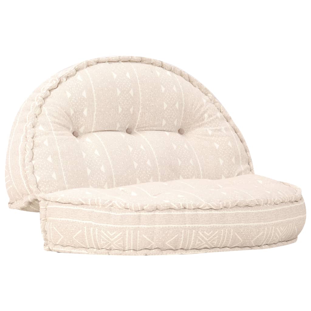 Canapea, vidaXL, Textil, 120 x 20 cm, Maro deschis