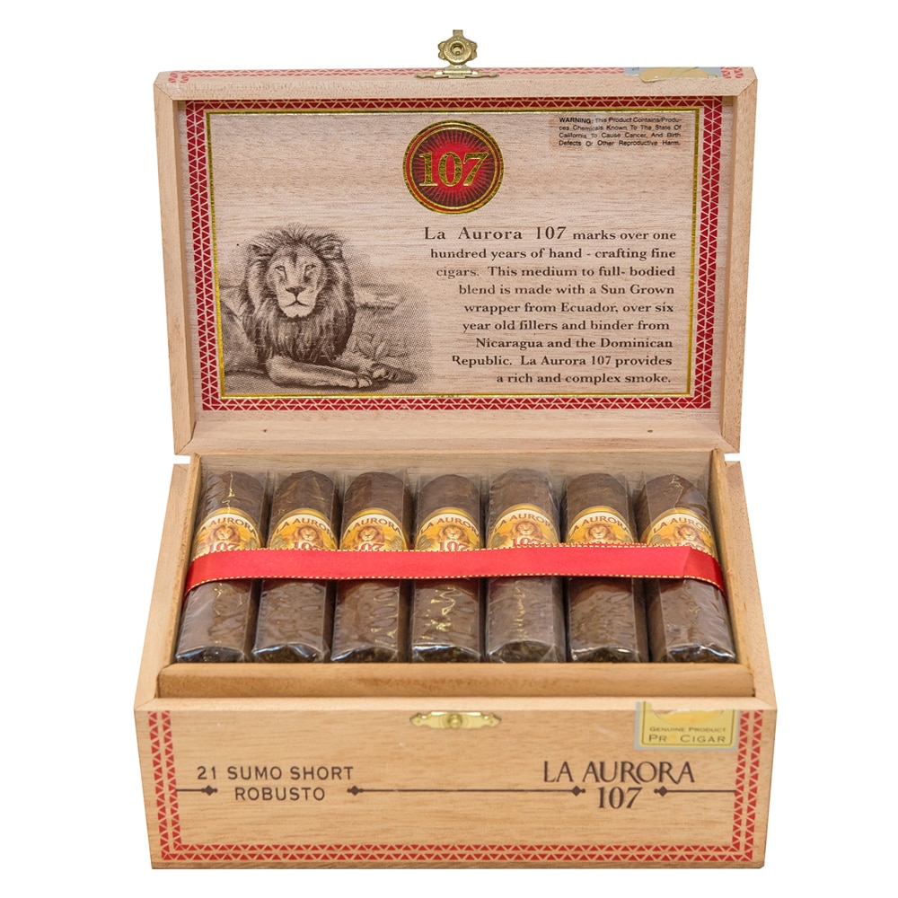 Cutie Trabucuri La Aurora 107 Sumo Short Robusto (21 bucati/cutie)